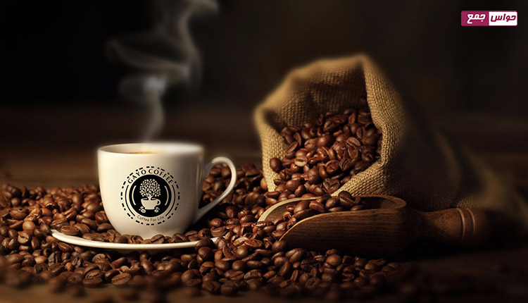قهوه همراه با دان قهوه
