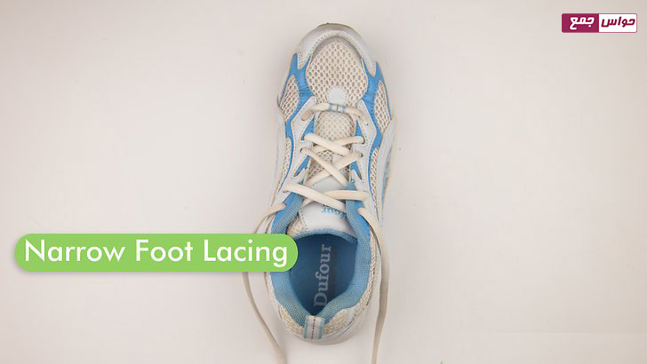 سفت کردن بند کفش ورزشی برای پاهای باریک