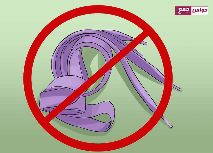 استفاده نکردن از بند کفش ورزشی برای کفش مجلسی